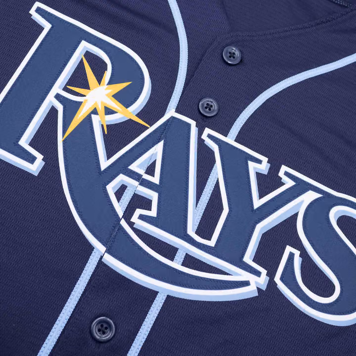 Tampa Bay Rays Nike MLB Alternate Baseball Jersey Navy view 3