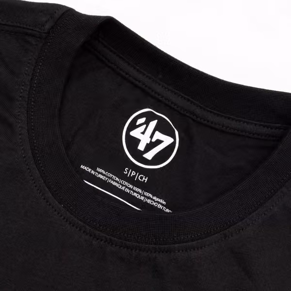 Boston Bruins Team Logo '47 Echo NHL T-Shirt Black view 4