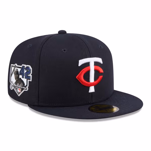 Minnesota Twins 2026 Jackie Robinson Day 59FIFTY Fitted Cap Navy product photo