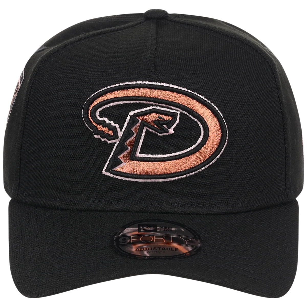 Arizona Diamondbacks MLB Copper Blush New Era 9FORTY detail view