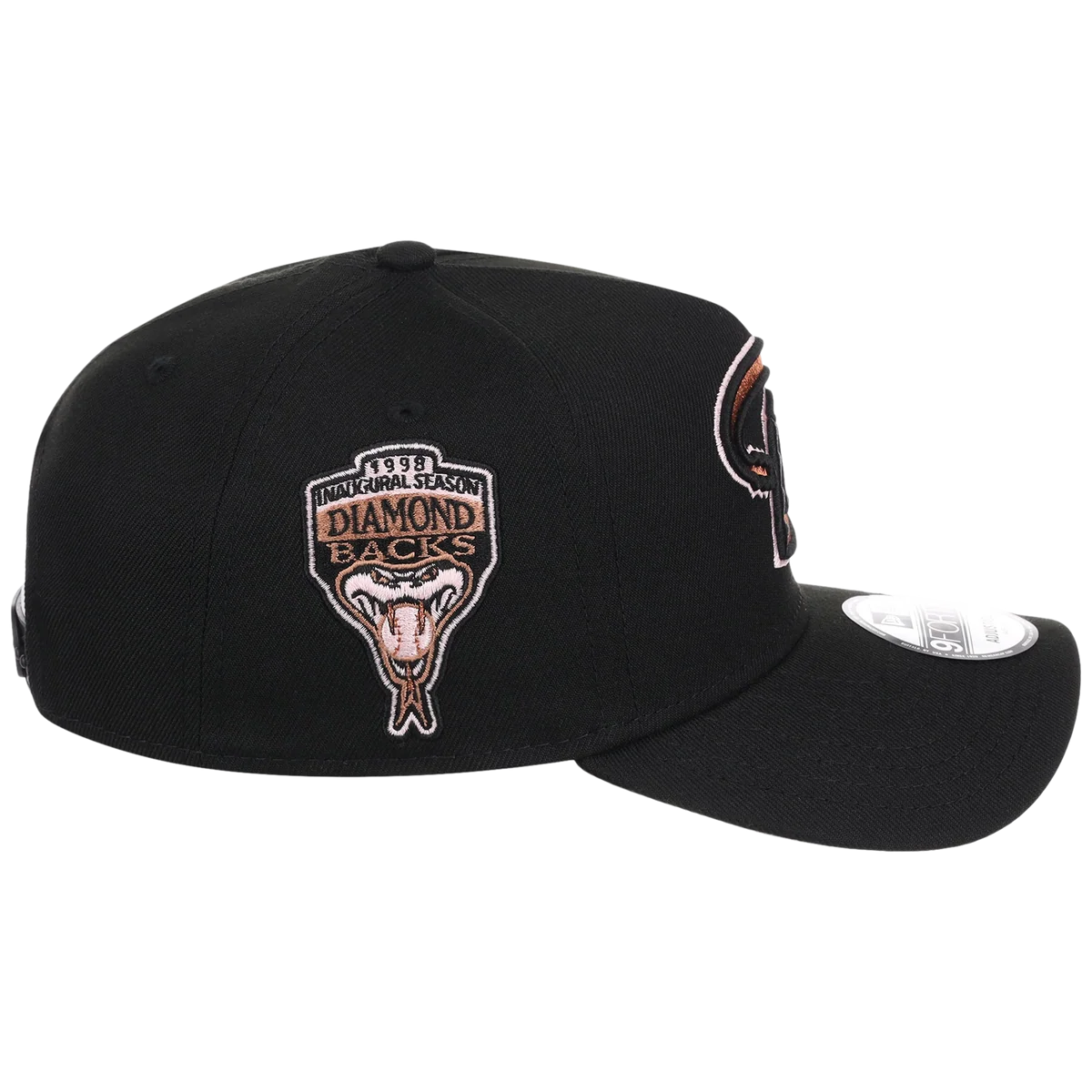 Arizona Diamondbacks MLB Copper Blush New Era 9FORTY detail view