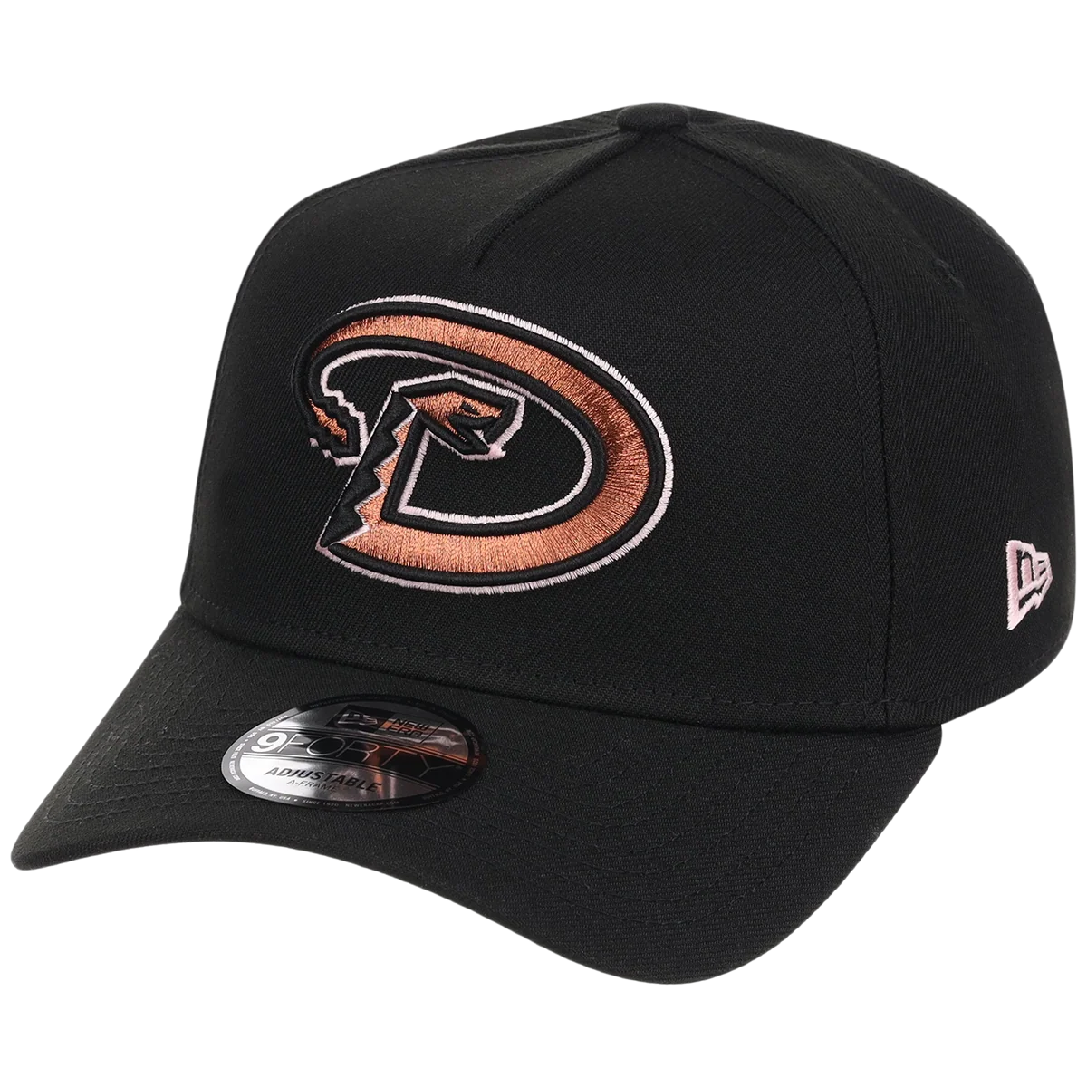 Arizona Diamondbacks MLB Copper Blush New Era 9FORTY detail view