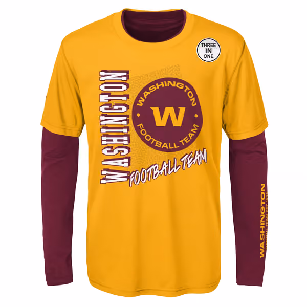 Washington Football Team NFL Football 3-in-1 Combo Shirt Set (YOUTH) view 4