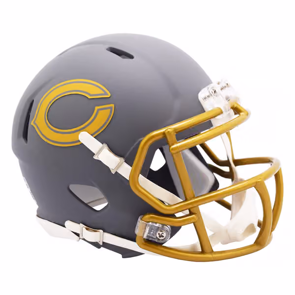Chicago Bears Slate Alternate NFL Speed Mini Helmet view 1