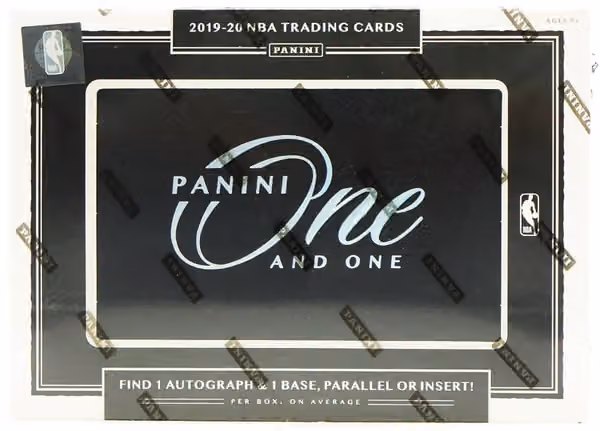 2019/20 Panini One and One Basketball Hobby Box NBA view 1