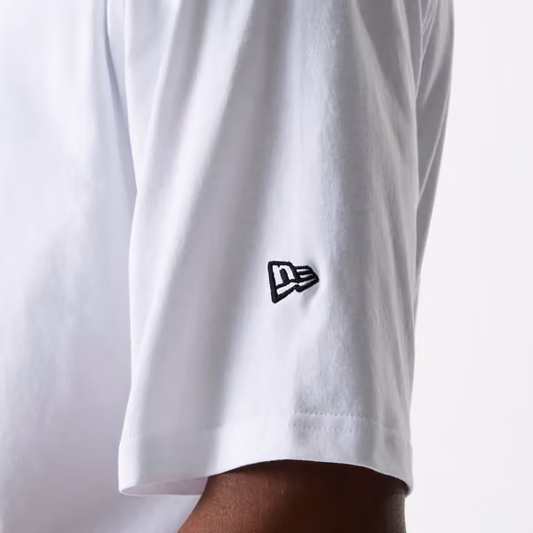 New York Yankees Small Logo MLB Oversized T-Shirt White view 5