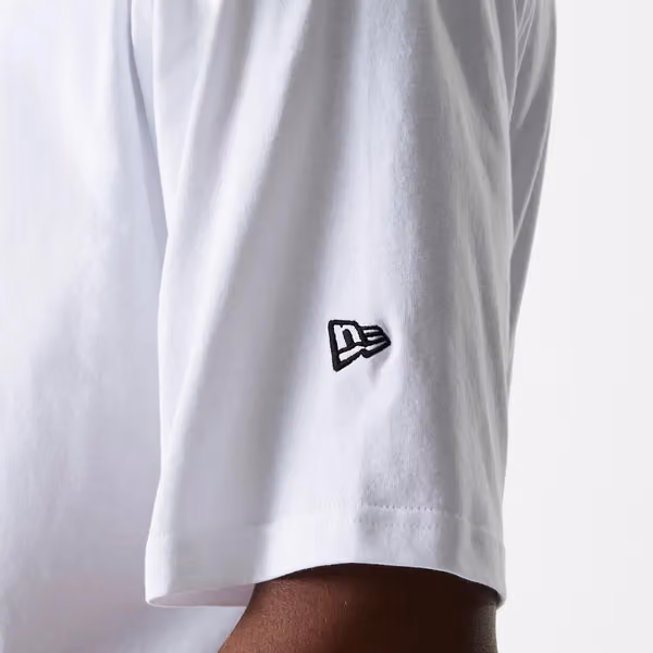 New York Yankees Small Logo MLB Oversized T-Shirt White view 10