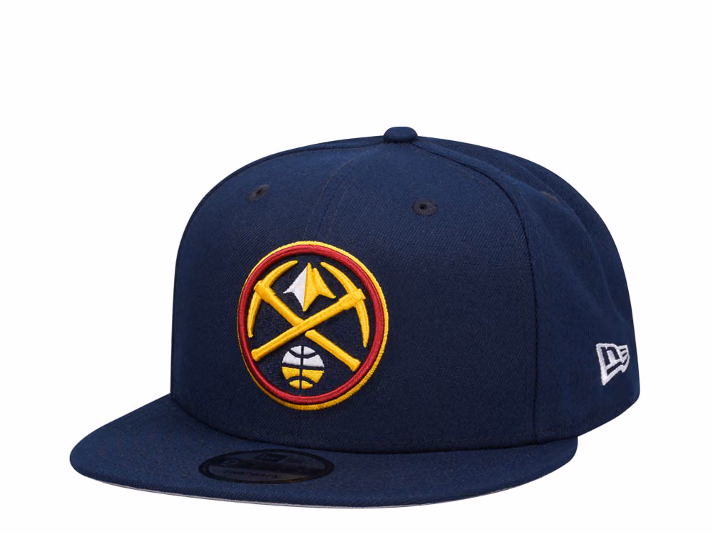 New Era Denver Nuggets Navy Classic Edition 9Fifty Snapback Hat front
