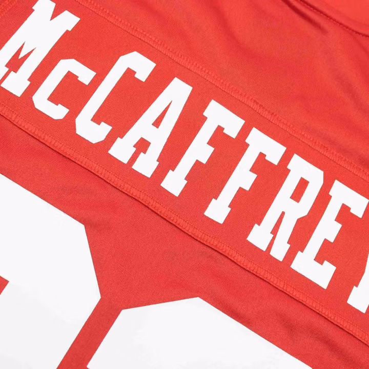 Christian McCaffrey #23 San Francisco 49ers Nike Game NFL Jersey Red view 4