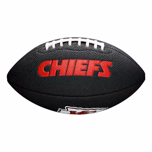 Kansas City Chiefs NFL Wilson Mini Football Black view 1