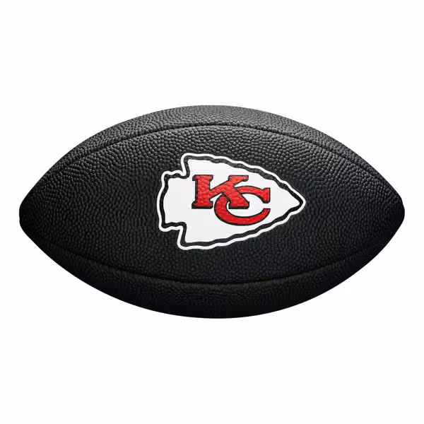 Kansas City Chiefs NFL Wilson Mini Football Black view 3
