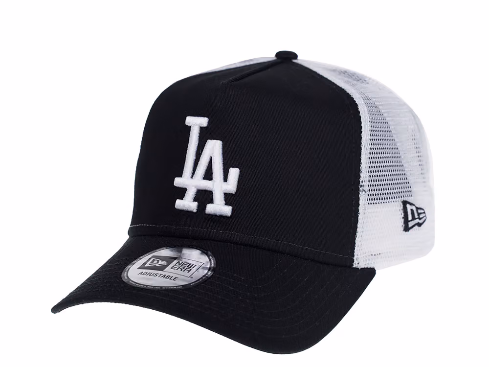 New Era Los Angeles Dodgers Mesh Trucker A Frame Snapback Hat front