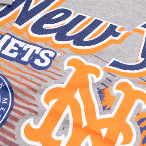 New York Mets Sport Classics Oversized MLB T-Shirt Gray view 3