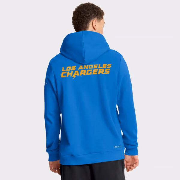 Los Angeles Chargers 2025 NFL Sideline Standard Issue Hoodie Blue view 3