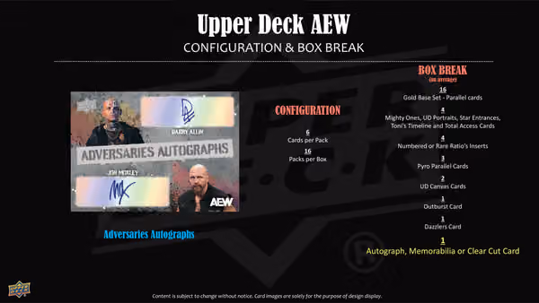 2026 Upper Deck AEW All Elite Wrestling Hobby Box view 6