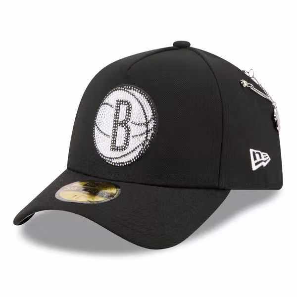Brooklyn Nets 2026 NBA Draft On-Stage Crystal 59FORTY A-Frame Fitted Cap Black product photo