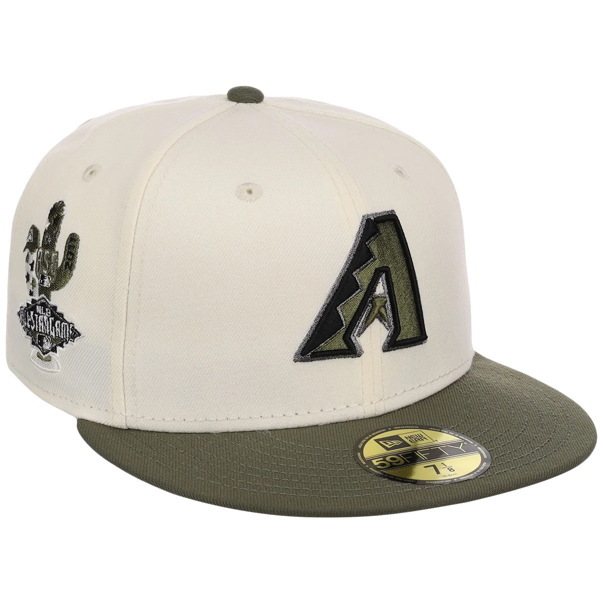 Arizona Diamondbacks MLB Chrome Olive New Era 59FIFTY front view