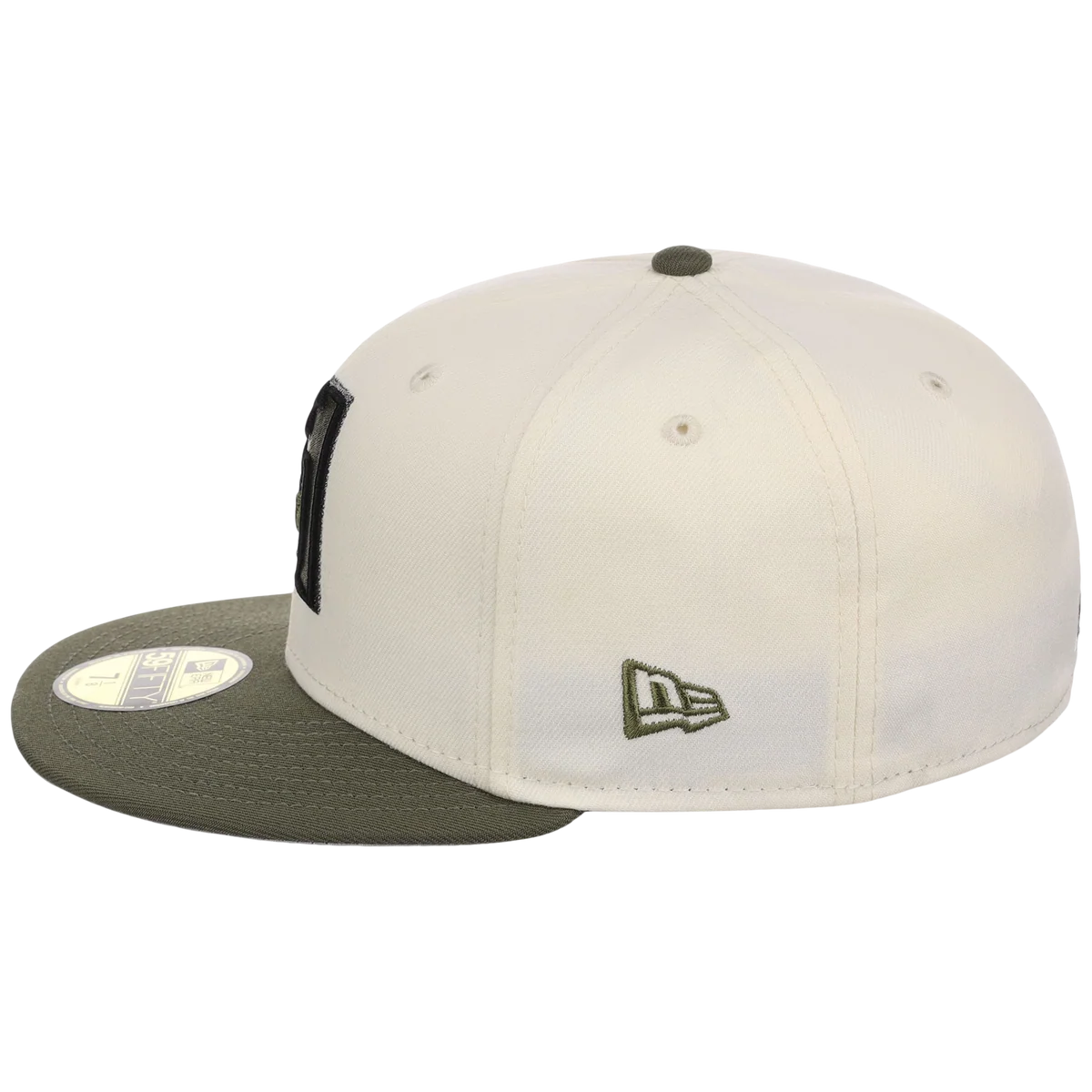 Arizona Diamondbacks MLB Chrome Olive New Era 59FIFTY detail view