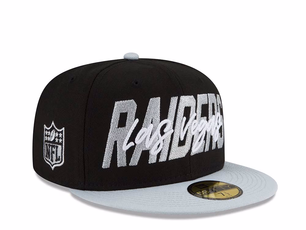 New Era Las Vegas Raiders NFL Draft 22 59Fifty Fitted Hat front