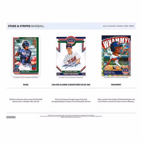 2022 Panini USA Stars & Stripes Baseball Hobby Box view 3