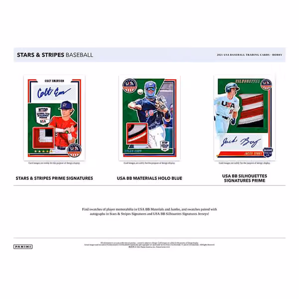 2022 Panini USA Stars & Stripes Baseball Hobby Box view 4