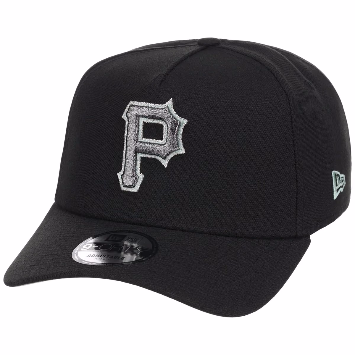 Pittsburgh Pirates MLB Alpine Snow New Era 9FORTY A-Frame detail view