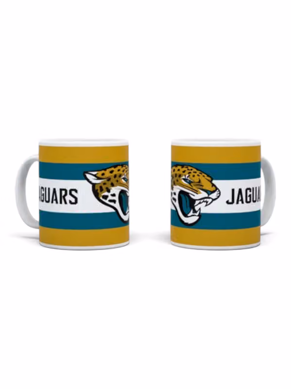 Jacksonville Jaguars Stripe Logo NFL Mug (330 ml) view 1