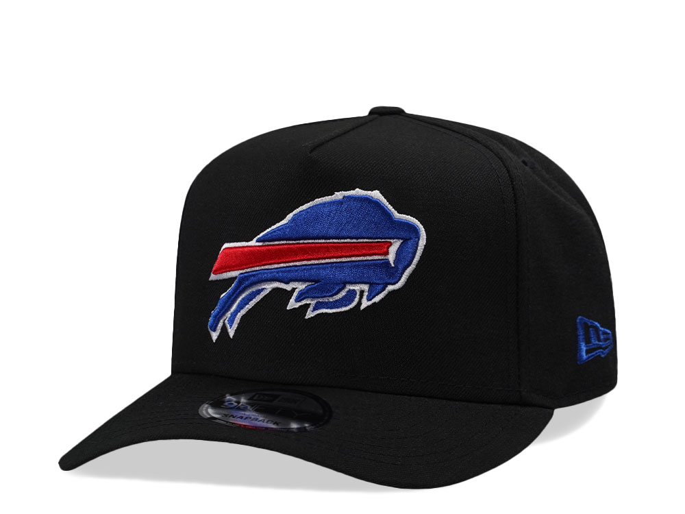 New Era Buffalo Bills Black Classic Edition 9Fifty A Frame Snapback Hat front