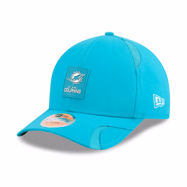Miami Dolphins 2025 NFL On-Field Sideline 9FORTY M-Crown Cap Aqua product photo