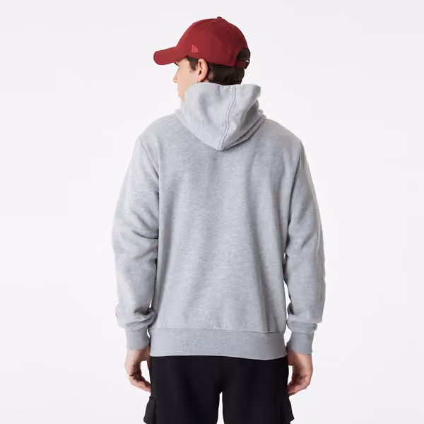 Los Angeles Dodgers Team Graphic New Era MLB Hoodie Gray view 2