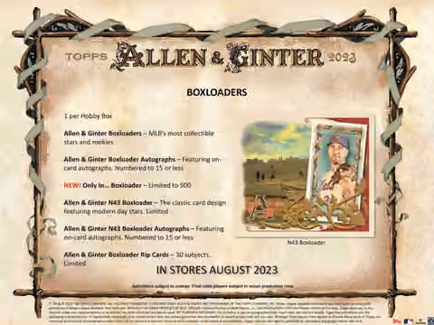 2023 Topps Allen & Ginter Baseball MLB Hobby Box view 6