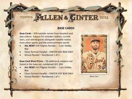 2023 Topps Allen & Ginter Baseball MLB Hobby Box view 3