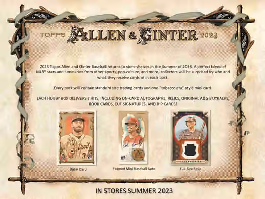 2023 Topps Allen & Ginter Baseball MLB Hobby Box view 2