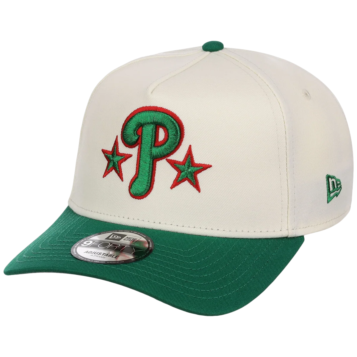 Philadelphia Phillies Philly Crown the City - Fanatic New Era 9FORTY (Chrome/Green) detail view