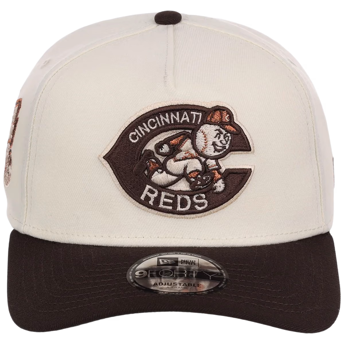 Cincinnati Reds MLB Walnut Reserve New Era 9FORTY A-Frame detail view