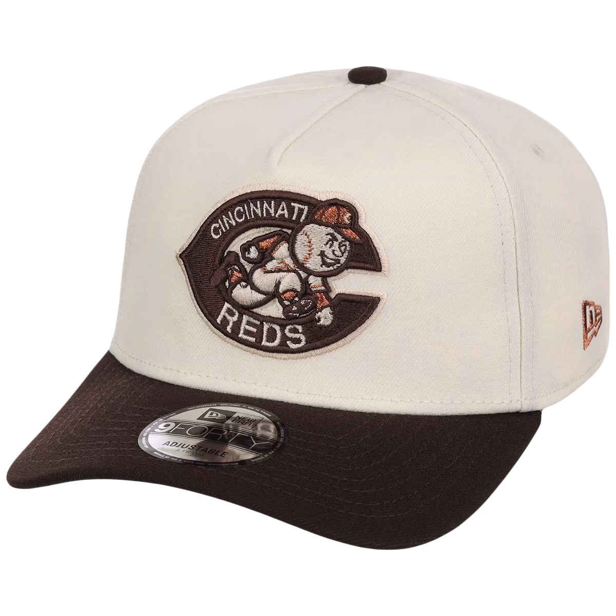 Cincinnati Reds MLB Walnut Reserve New Era 9FORTY A-Frame detail view