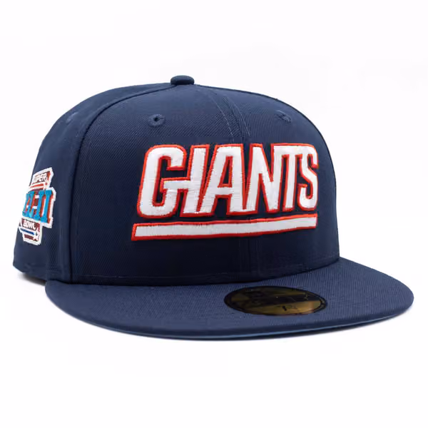 New York Giants Super Bowl XLII 59FIFTY Fitted NFL Cap Navy product photo