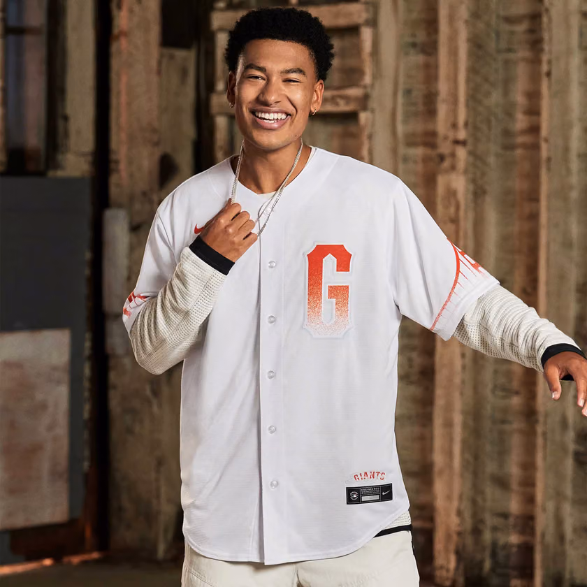 San Francisco Giants Nike City Connect MLB Jersey White view 3