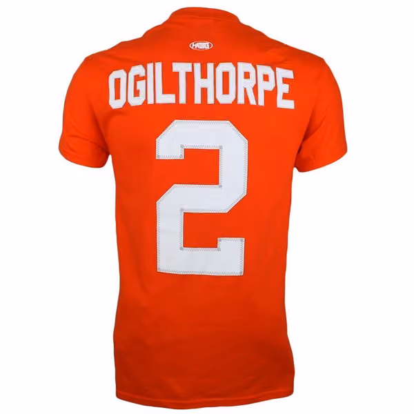 Slapshot Syracuse Bulldogs Ogie Ogilthorpe #2 Hockey T-Shirt view 2