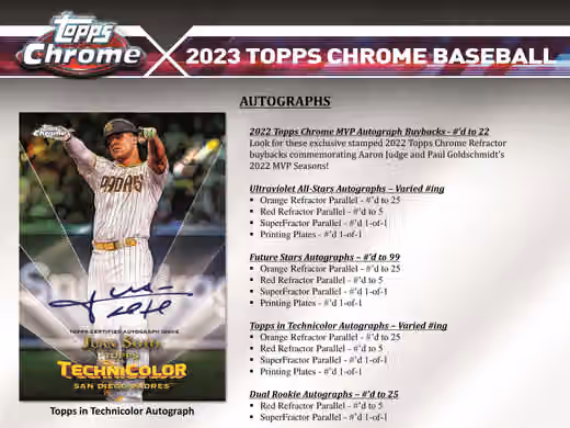 2023 Topps Chrome Baseball MLB Jumbo Box view 6