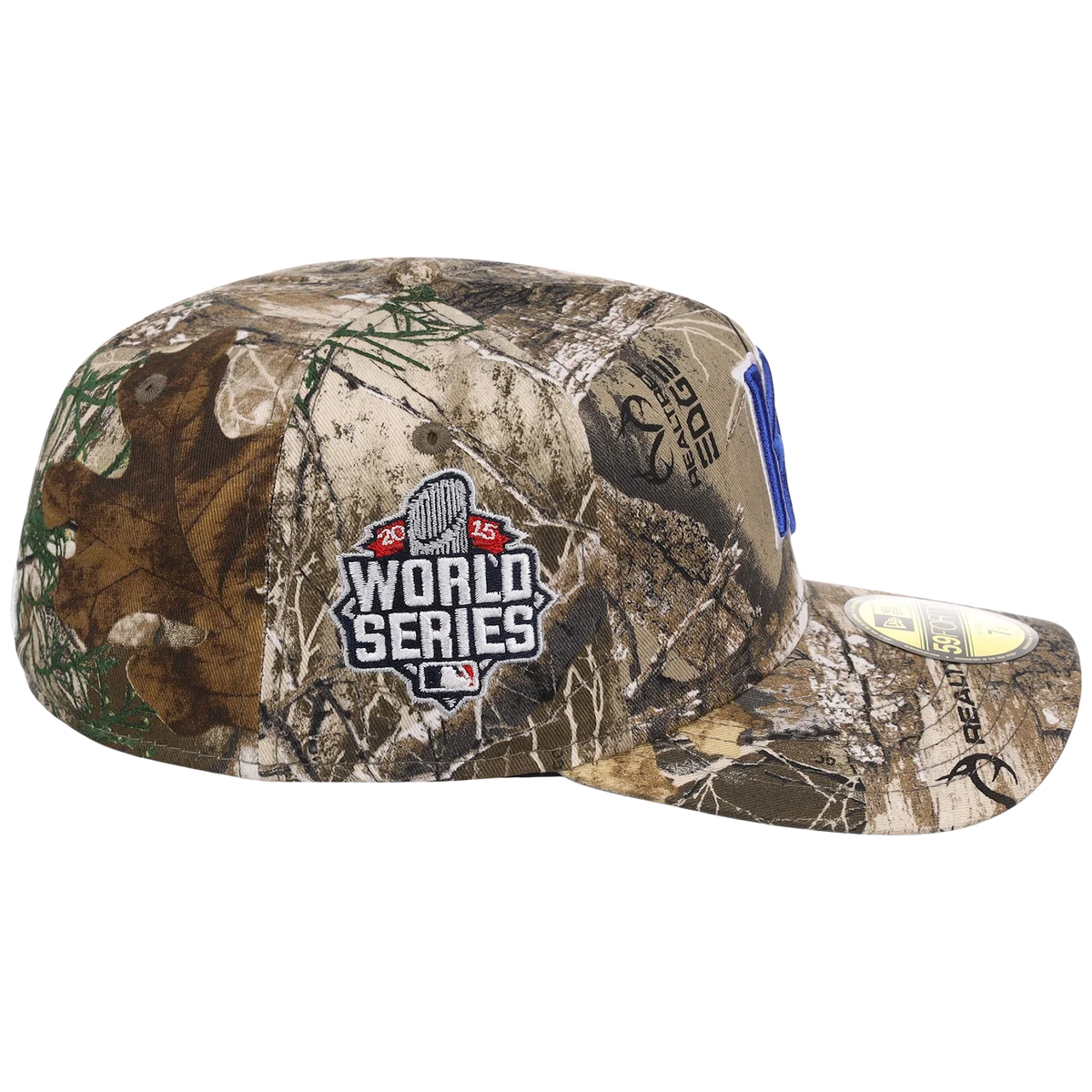 Kansas City Royals MLB Realtree Edge New Era 59FORTY detail view