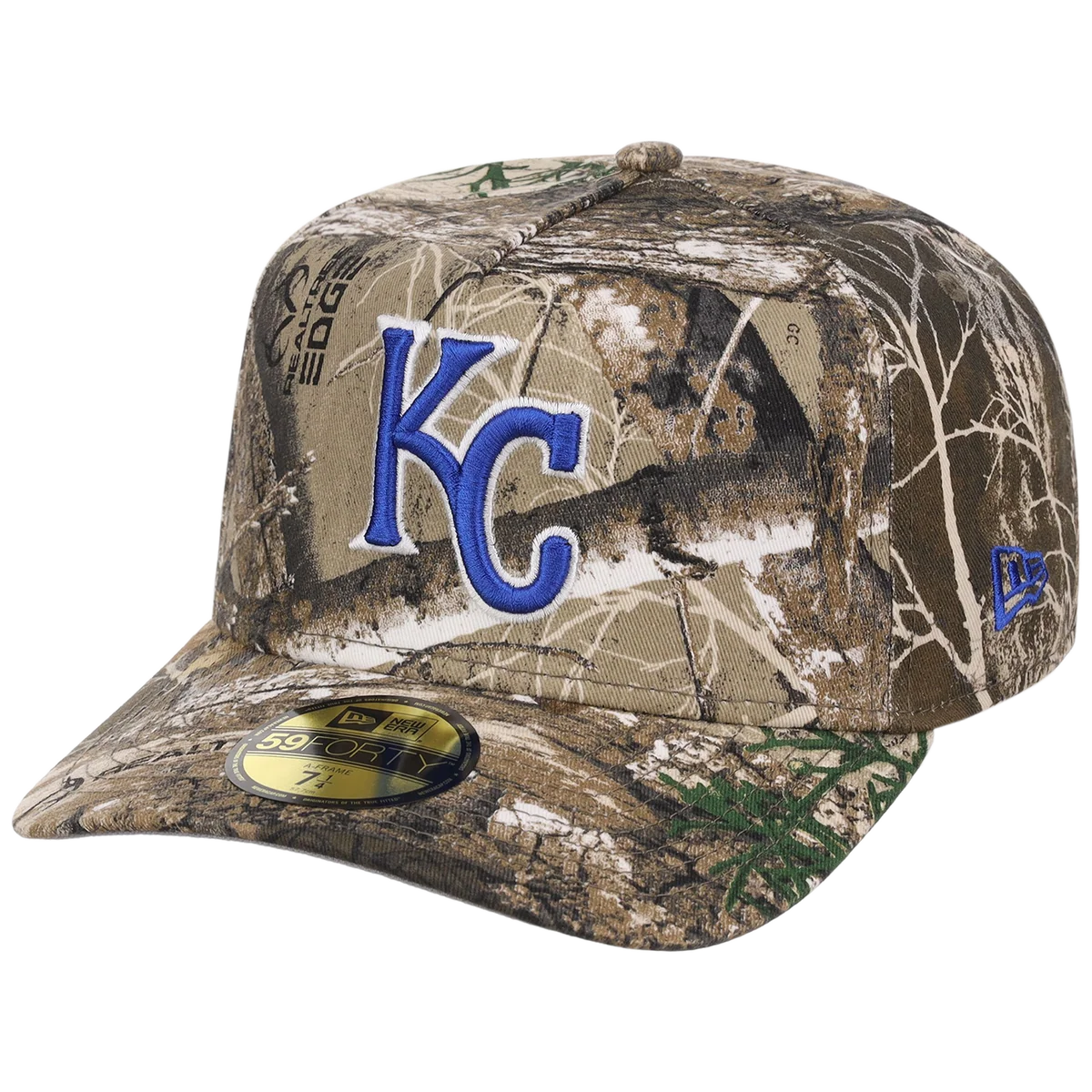 Kansas City Royals MLB Realtree Edge New Era 59FORTY detail view