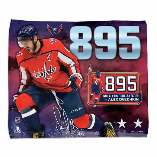 Alex Ovechkin 895 Goals Record NHL Rally Towel view 1