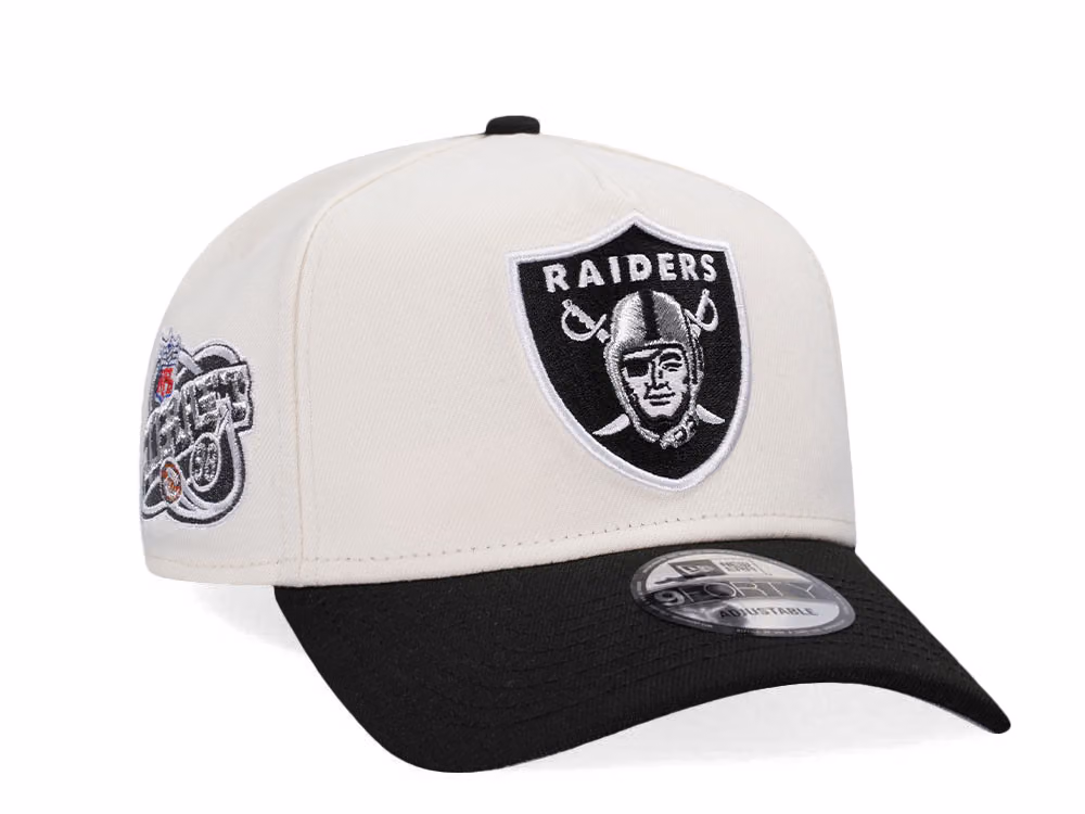 New Era Las Vegas Raiders Draft 1998 Two Tone Edition 9Forty A Frame Snapback Hat front