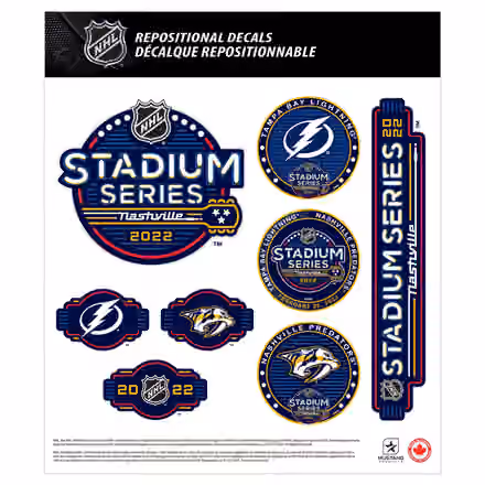 2022 NHL Stadium Series Nashville Deluxe Decals Set (5 Pcs.) view 1