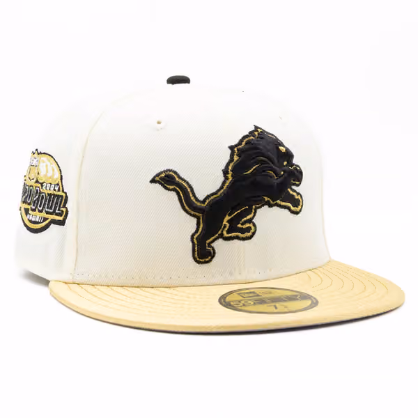 Detroit Lions 2004 Pro Bowl 59FIFTY Fitted NFL Cap Chrome Gold product photo