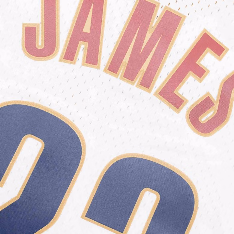 LeBron James #23 Cleveland Cavaliers 2003-04 Swingman NBA Jersey White view 4
