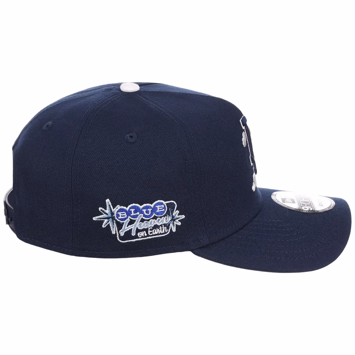 Los Angeles Dodgers Blue Heaven New Era 9FORTY A-Frame (Navy/Navy) detail view
