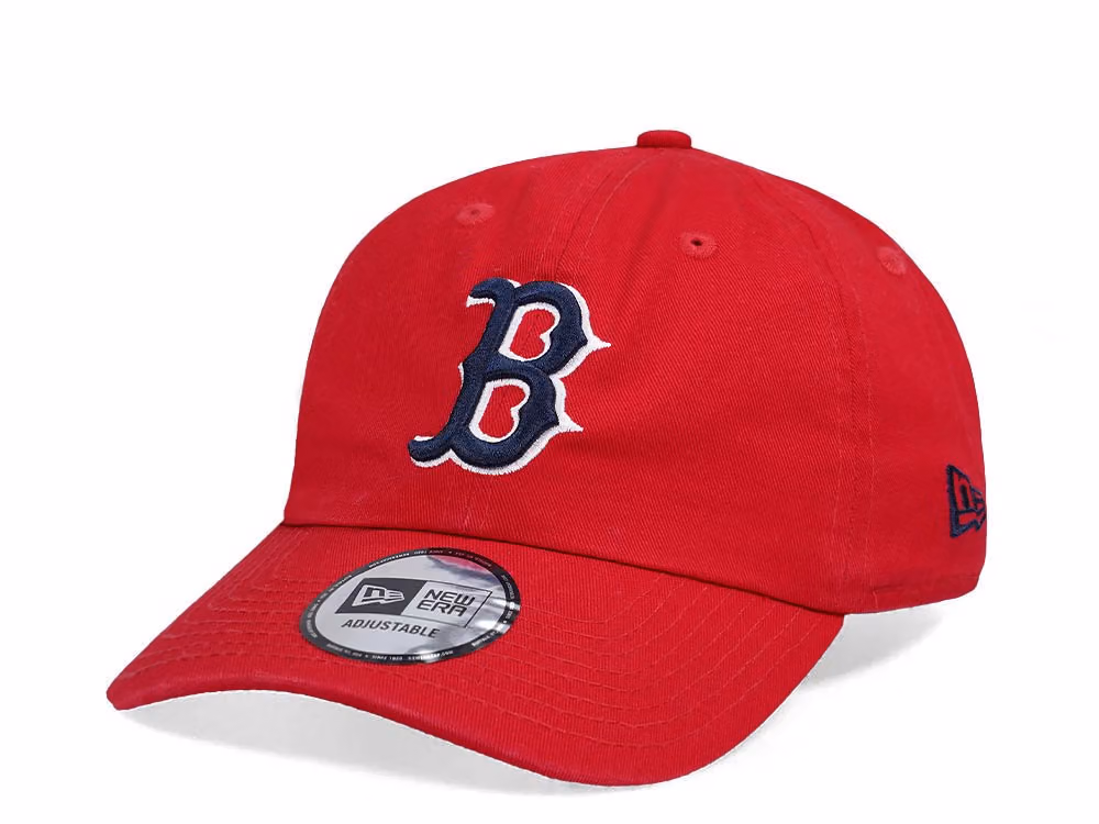 New Era Boston Red Sox Casual Classic Red Strapback Hat front