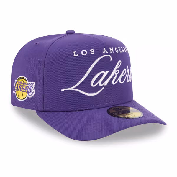 Los Angeles Lakers 2025 NBA Draft New Era 59FIFTY A-Frame Fitted Cap Purple product photo